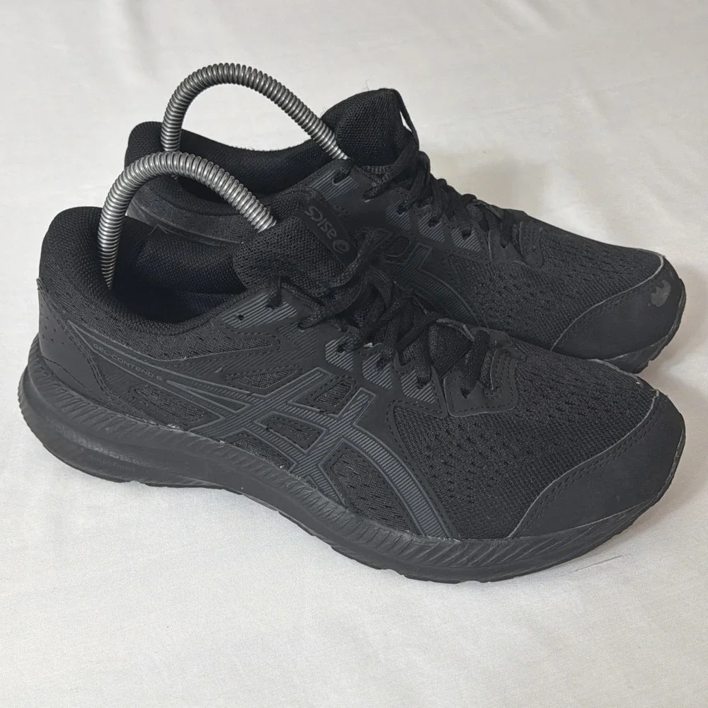 Asics Shoes Mens US 9.5 Gym Fit A+ Black Gel Contend 5 Running Sneakers Trainers